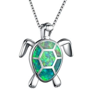 Nwt Green Sea Turtle Necklace